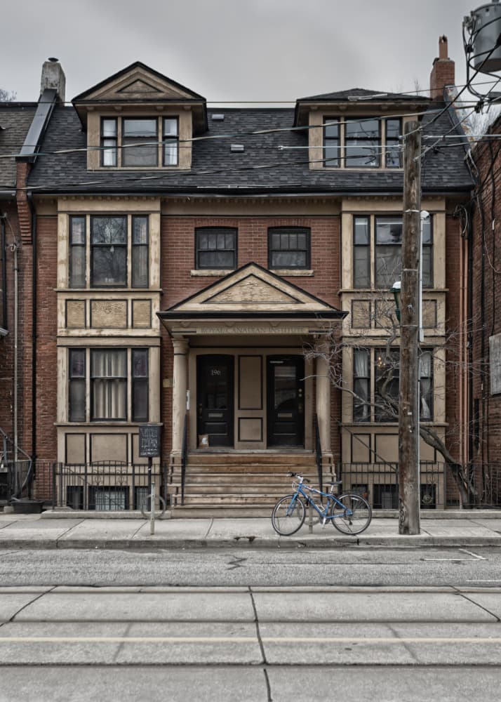Classic Townhouse Bicycle by The Learning Curve Photography — canvas wall art