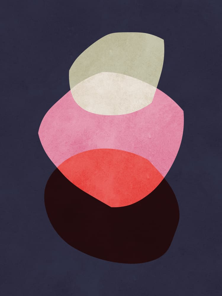 Soft Hues Organic Stack by Vitor Costa — canvas wall art