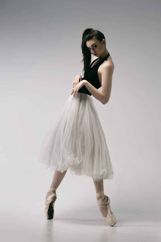 Elegant Ballerina Pose by Alexandr — canvas wall art