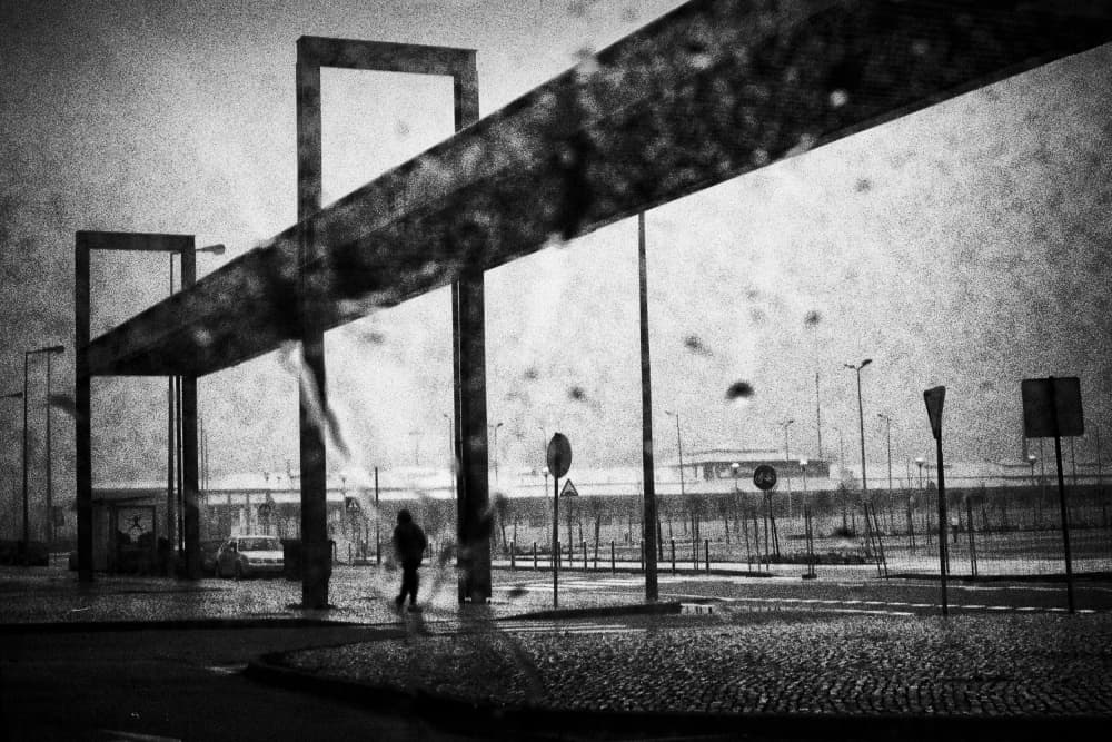 Solitary Rainy Street by Paulo Abrantes — canvas wall art
