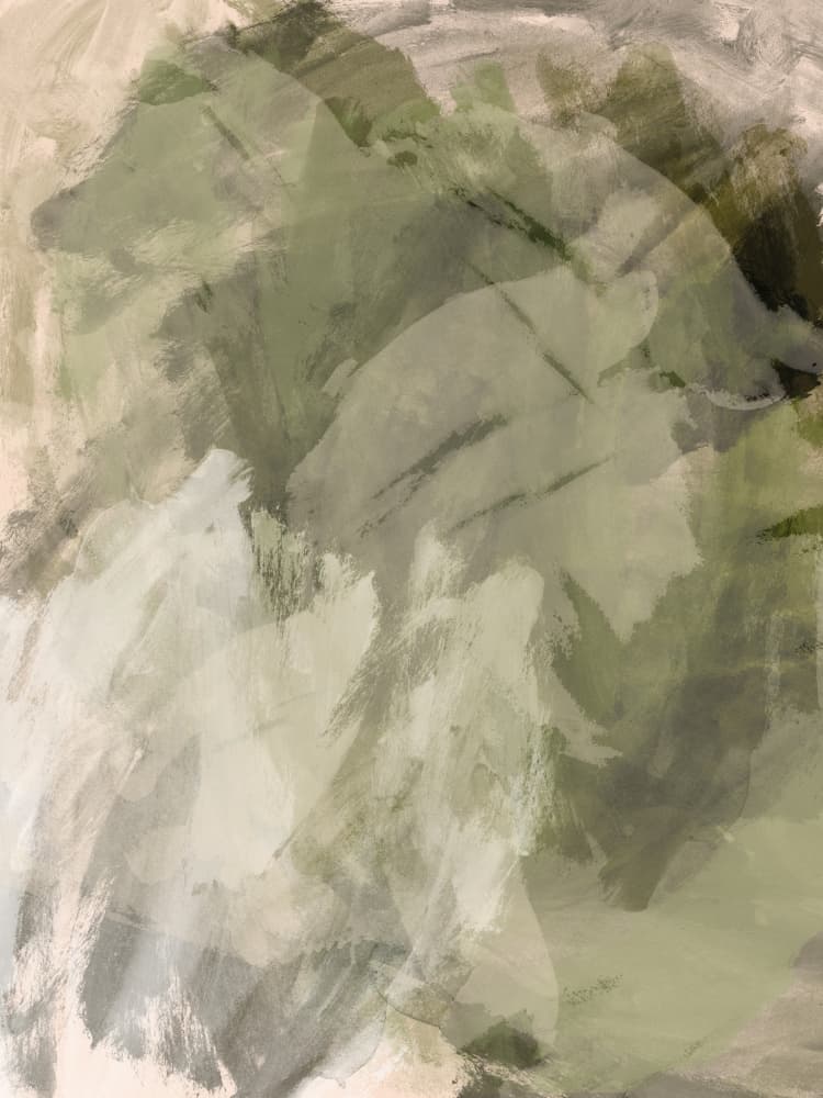 Organic Green Flow by Dina Dankers — canvas wall art