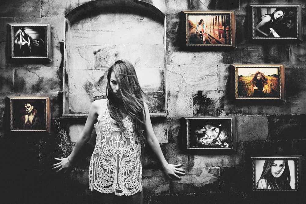 Mysterious Gallery Woman by Abr Abe — canvas wall art