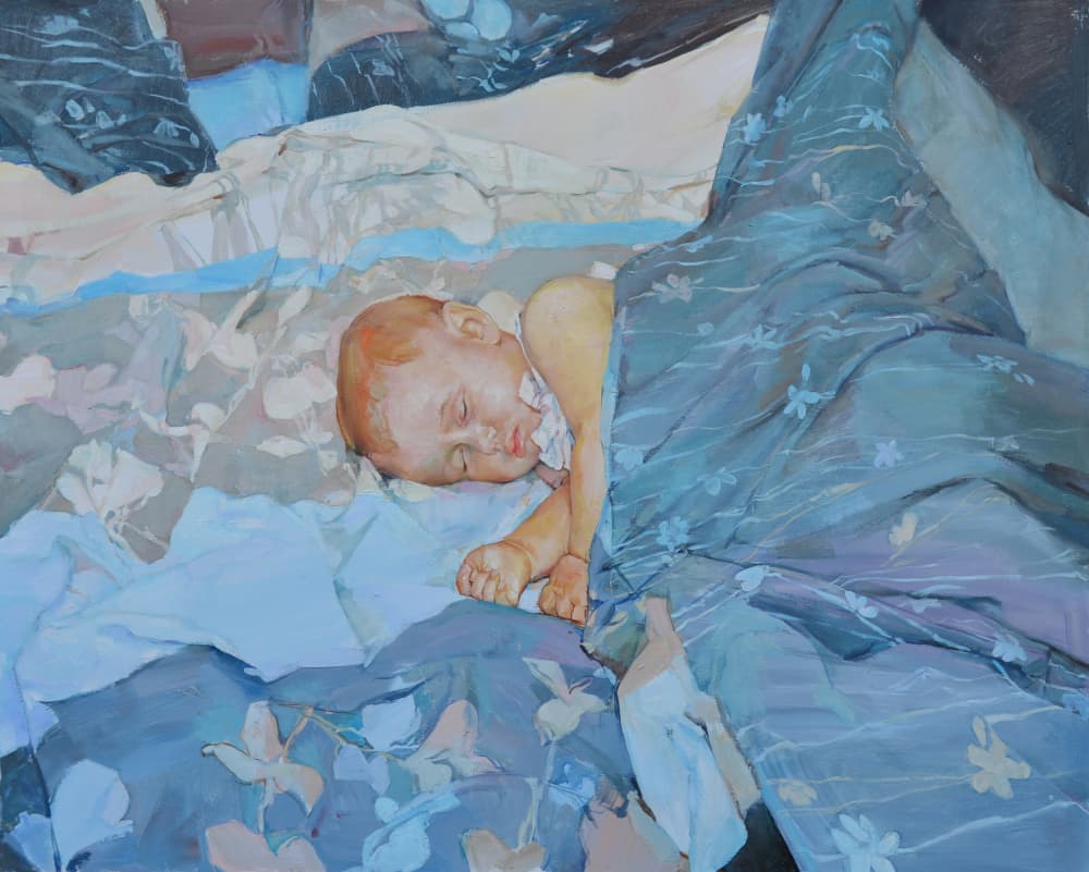 Peaceful Baby Sleep by Andrii Kutsachenko — canvas wall art