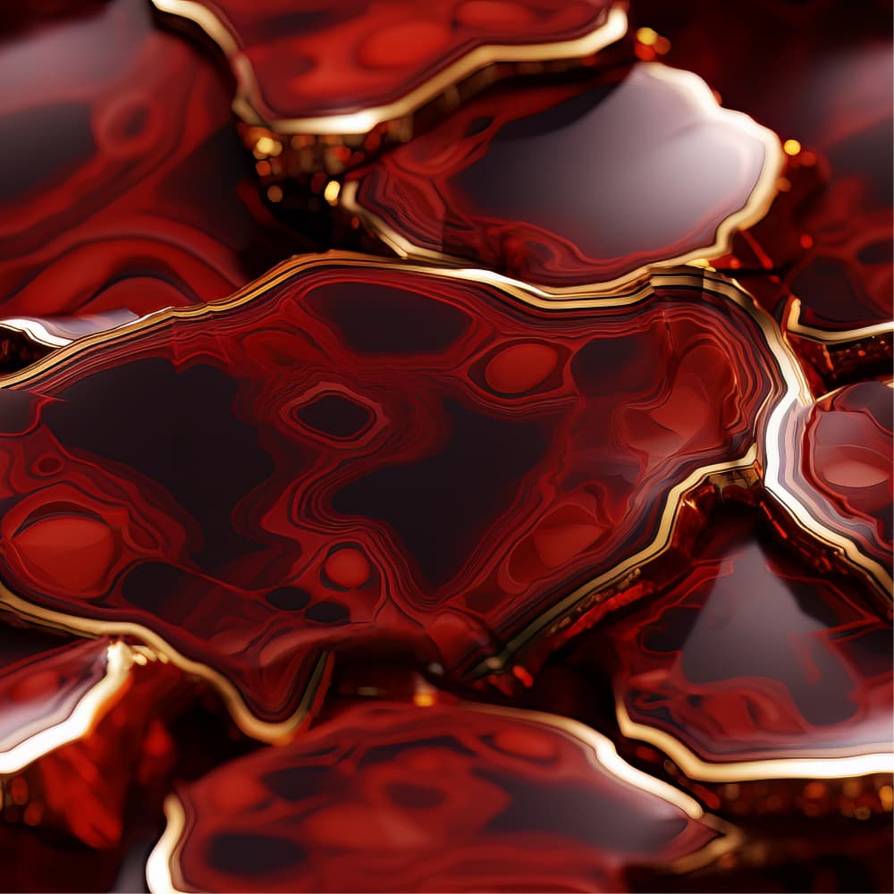Red Gold Agate by Bilge Paksoylu — canvas wall art