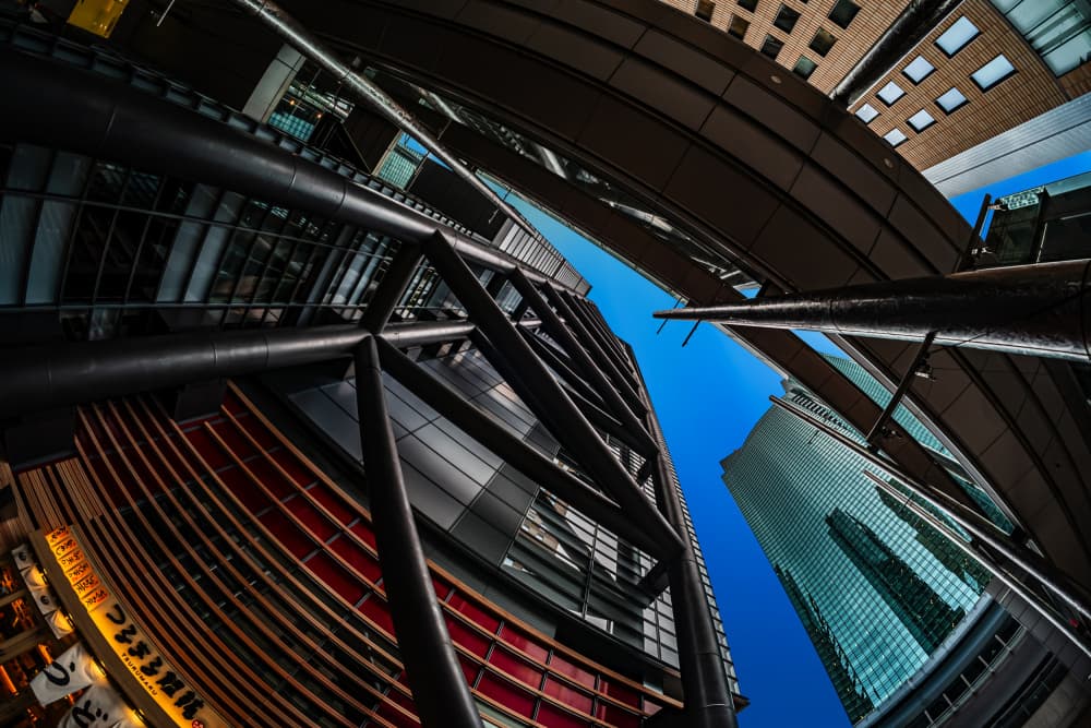 Upward City View by Atsushi Inamura — canvas wall art