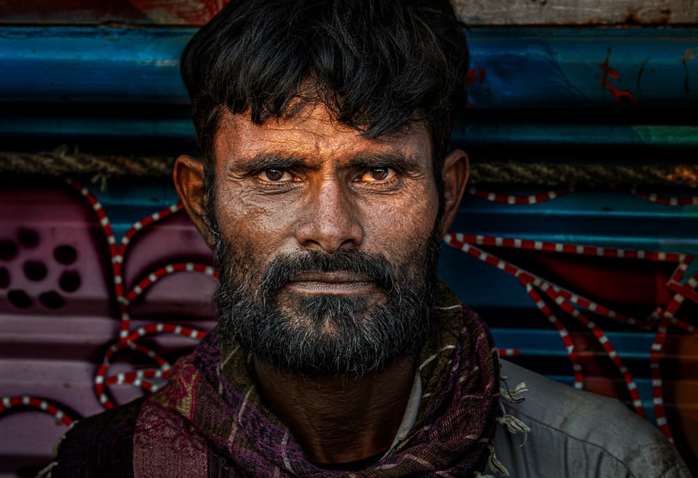 Intense Bearded Man by Joxe Inazio Kuesta Garmendia — canvas wall art