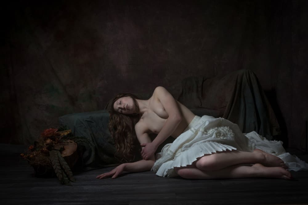 Sleeping Woman's Repose by Ruth Franke — canvas wall art