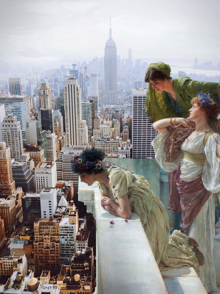 Manhattan View by Dikhotomy — canvas wall art