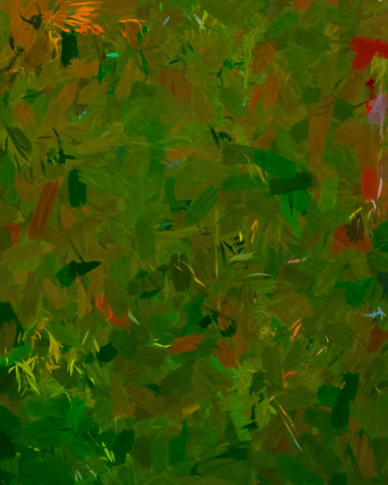 Vibrant Forest Hues by Uma Gokhale — canvas wall art