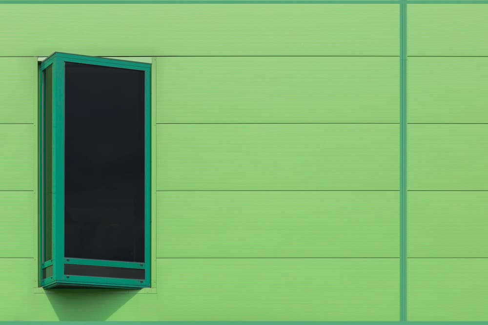 Green Window Facade by Jan Niezen — canvas wall art