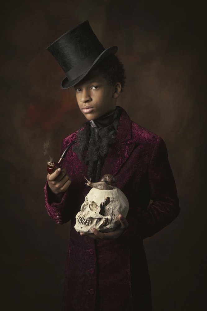 Gothic Gentleman Skull by Carola Kayen-Mouthaan — canvas wall art