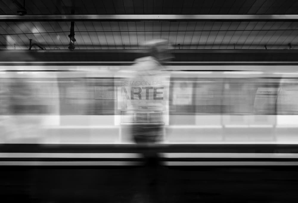 Subway Motion Blur by Milena Seita — canvas wall art