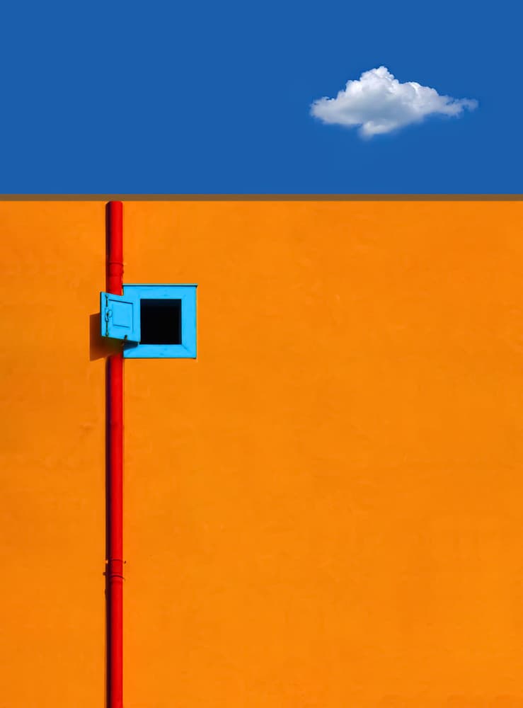 Vibrant Orange Wall Sky by Arnon Orbach — canvas wall art