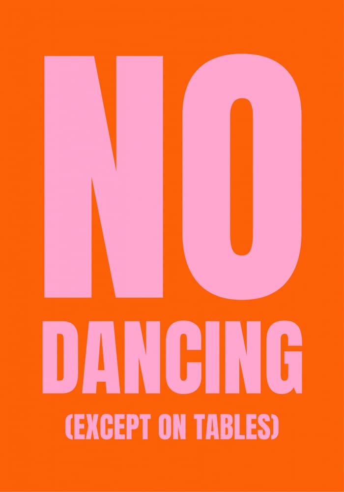 Funny Dance Rules by Athene Fritsch — canvas wall art