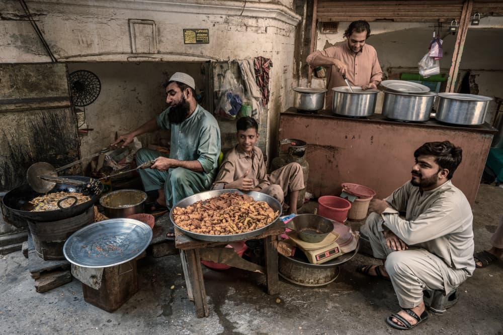 South Asian Street Food by Trevor Cole — canvas wall art