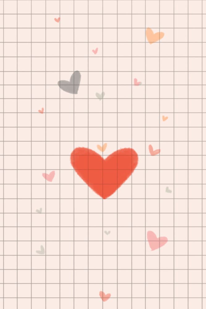 Sweet Heart Grid by Xuan Thai — canvas wall art