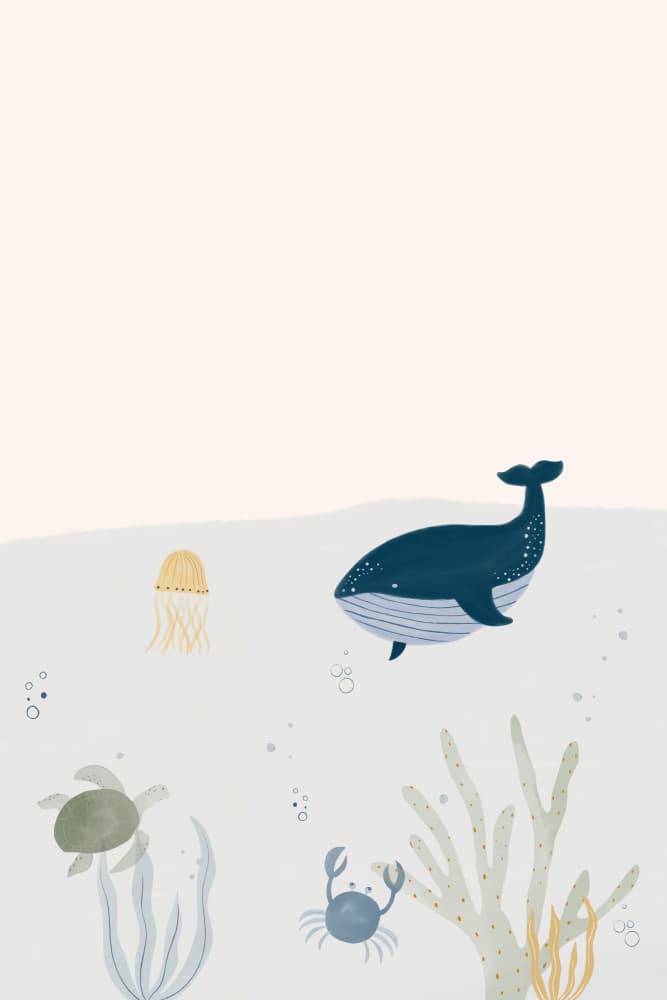 Calm Underwater World by Menina Lisboa — canvas wall art