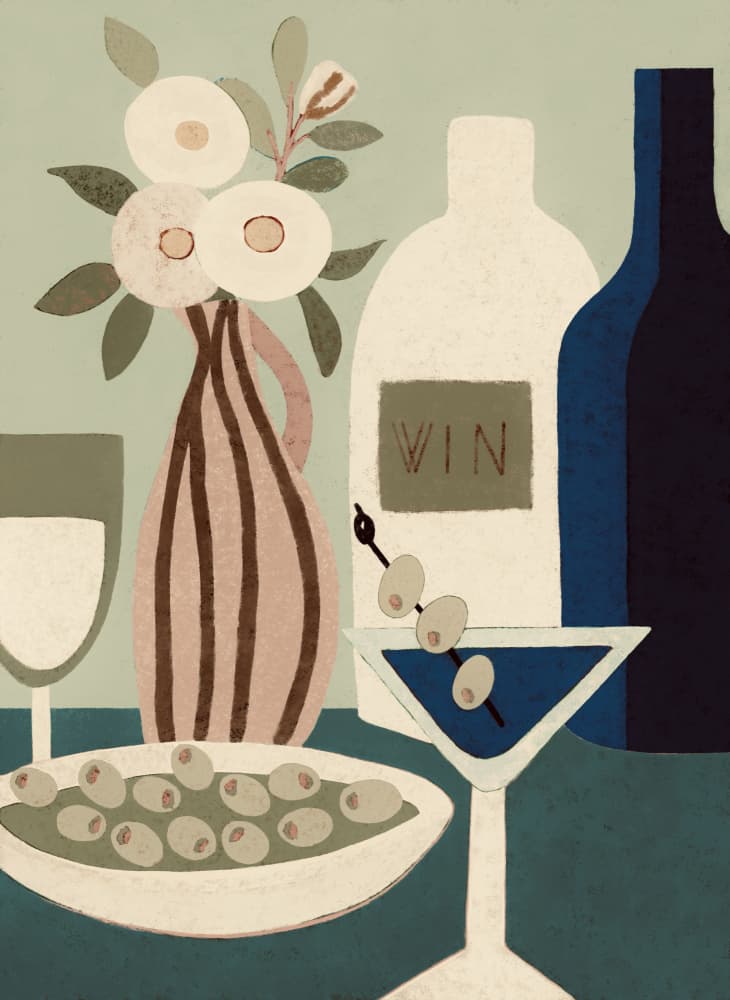 Elegant Cocktail Hour by Las3curiosas — canvas wall art