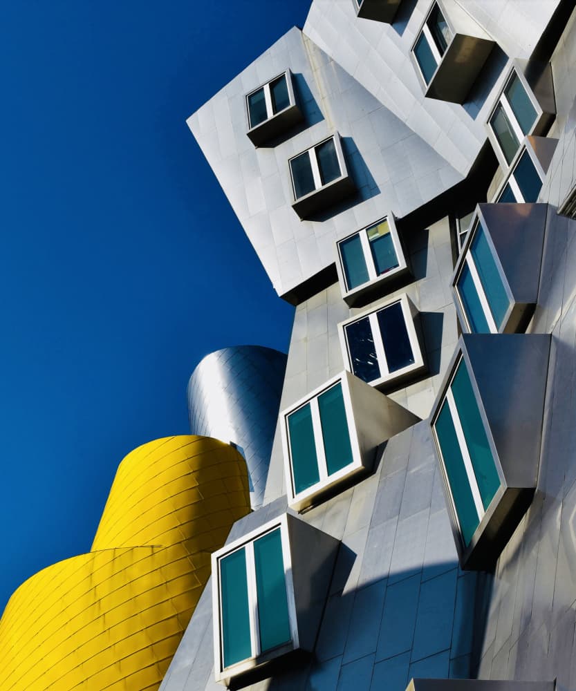 Angular Yellow Architecture by Arnon Orbach — canvas wall art
