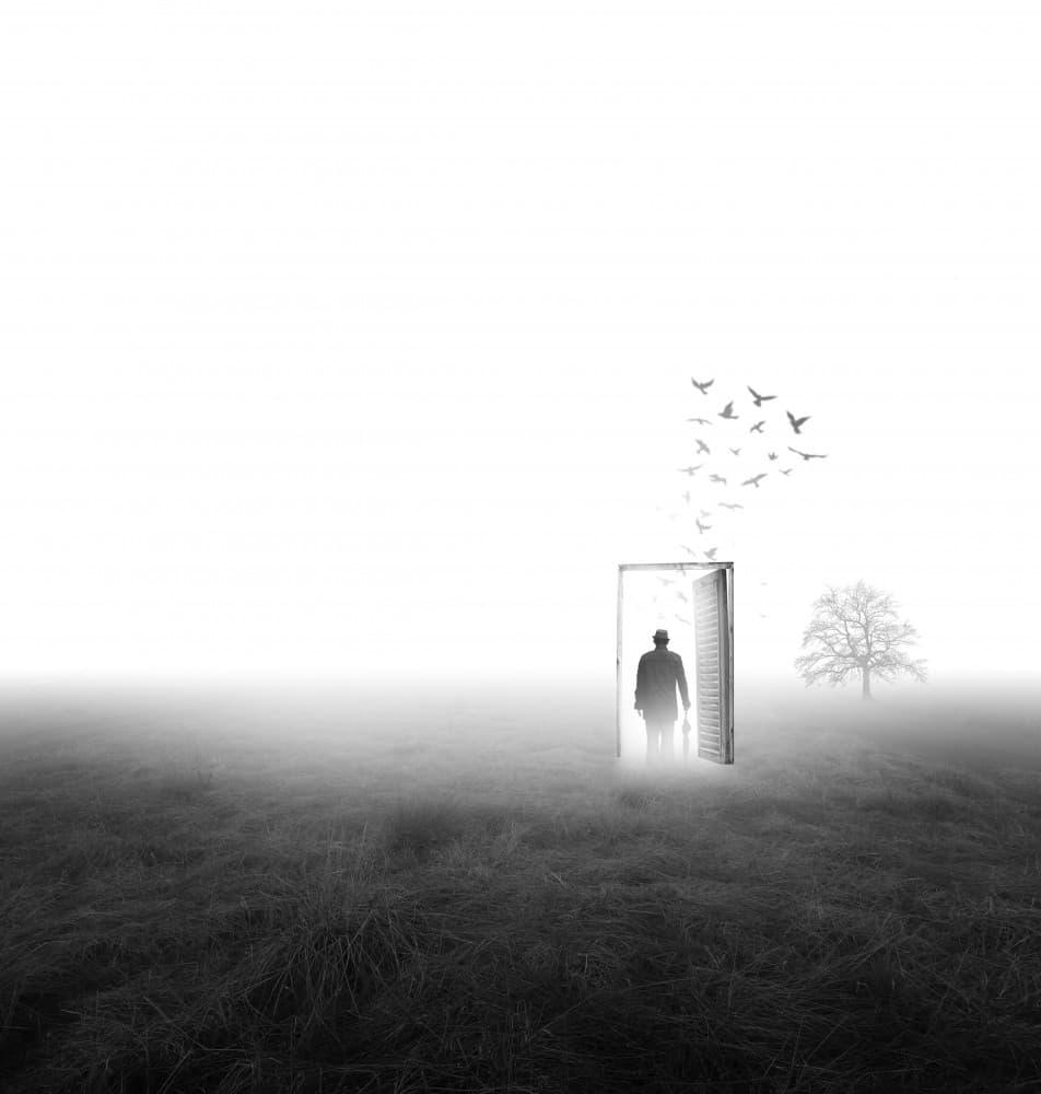 Surreal Doorway Light by Hari Sulistiawan — canvas wall art