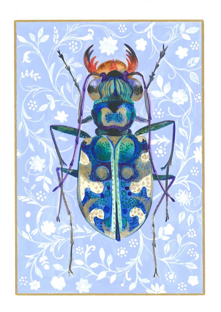 Blue Insect by Isabelle Brent — canvas wall art