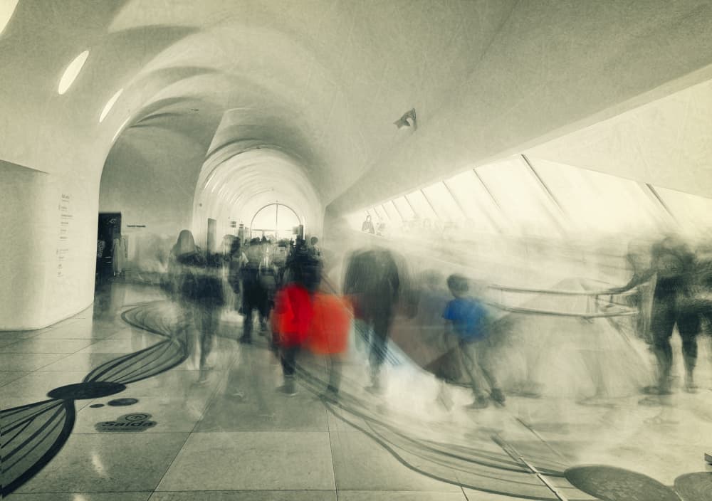 Modern Movement Blur by Sherin.Abdou — canvas wall art