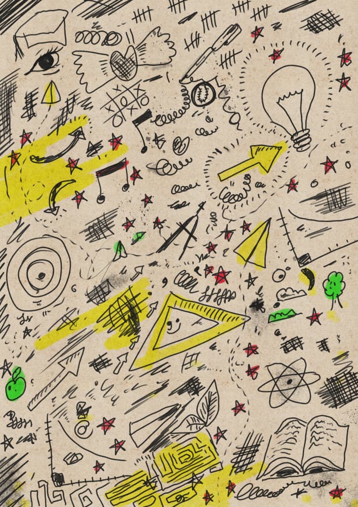Creative Thinking Doodles by Nicholas — canvas wall art