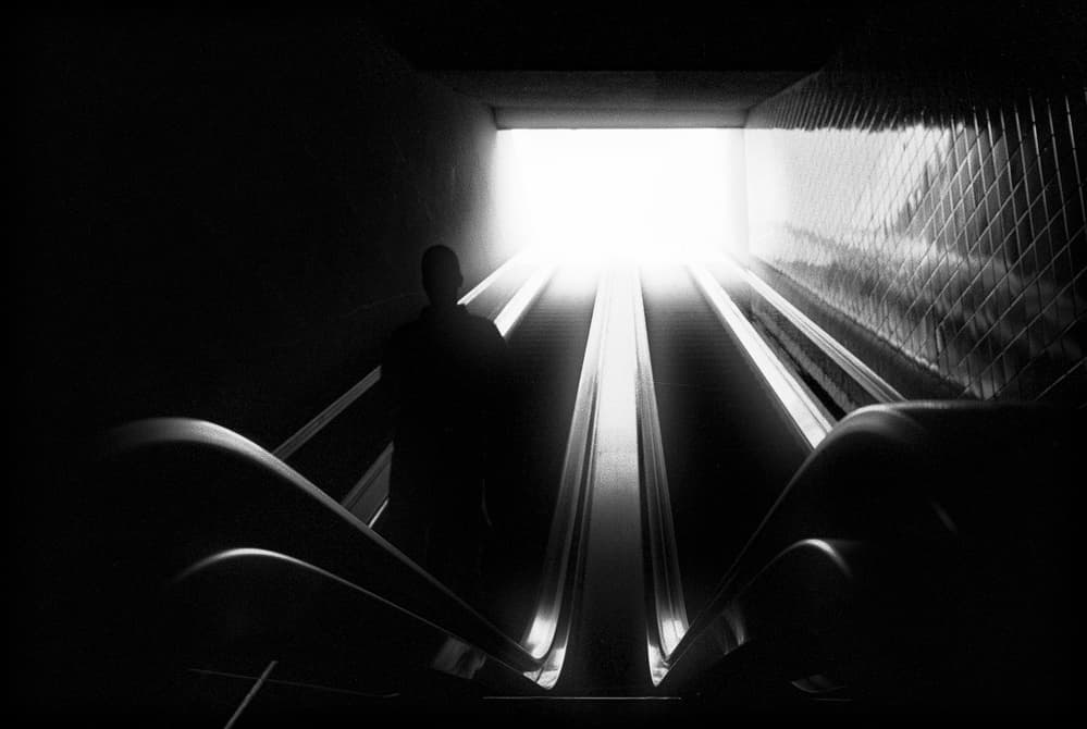 Ascending Light Tunnel by Paulo Abrantes — canvas wall art