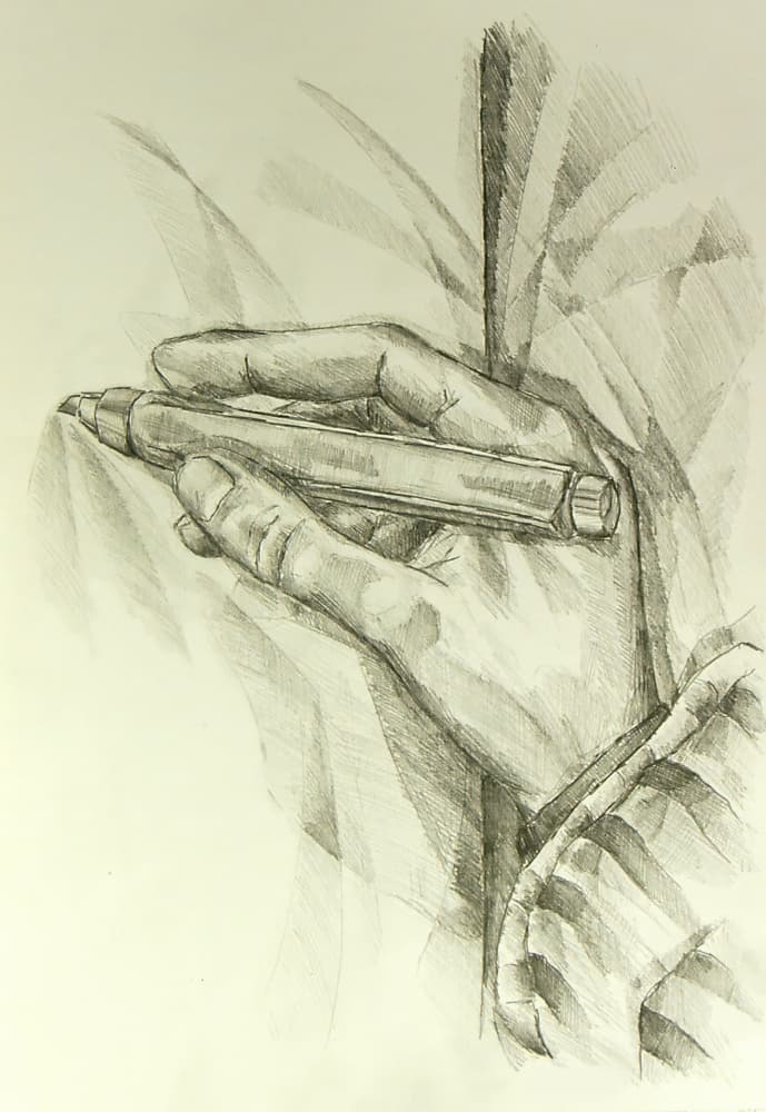 Hand Holding Medical Pen by Kulik — canvas wall art