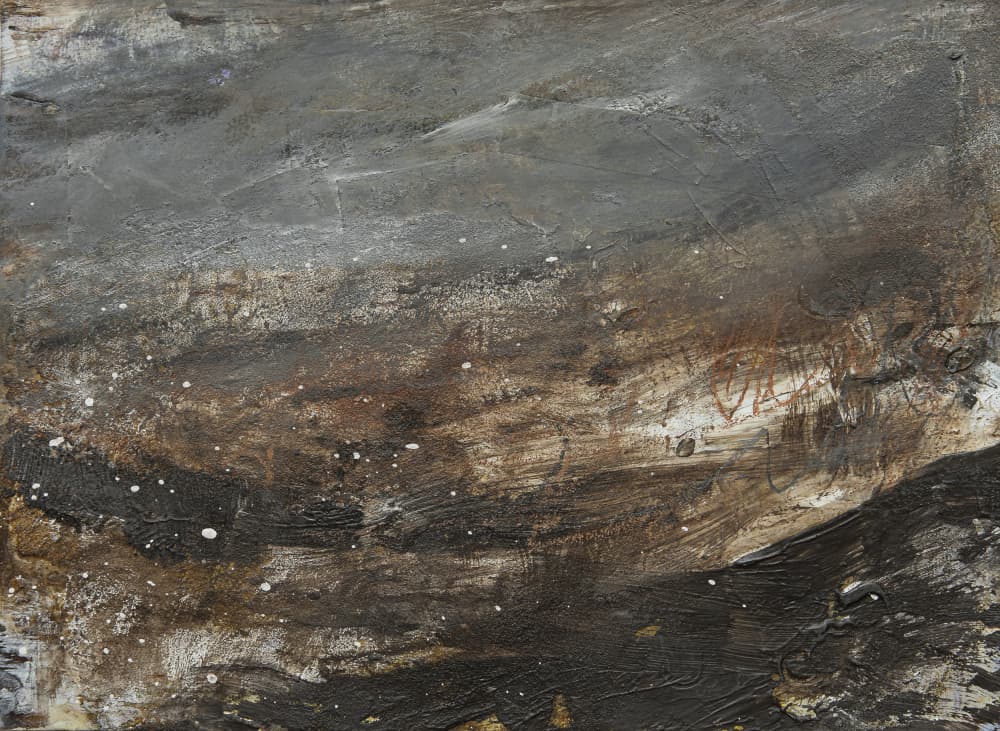 Abstract Earthy Depths by Deb Chaney — canvas wall art