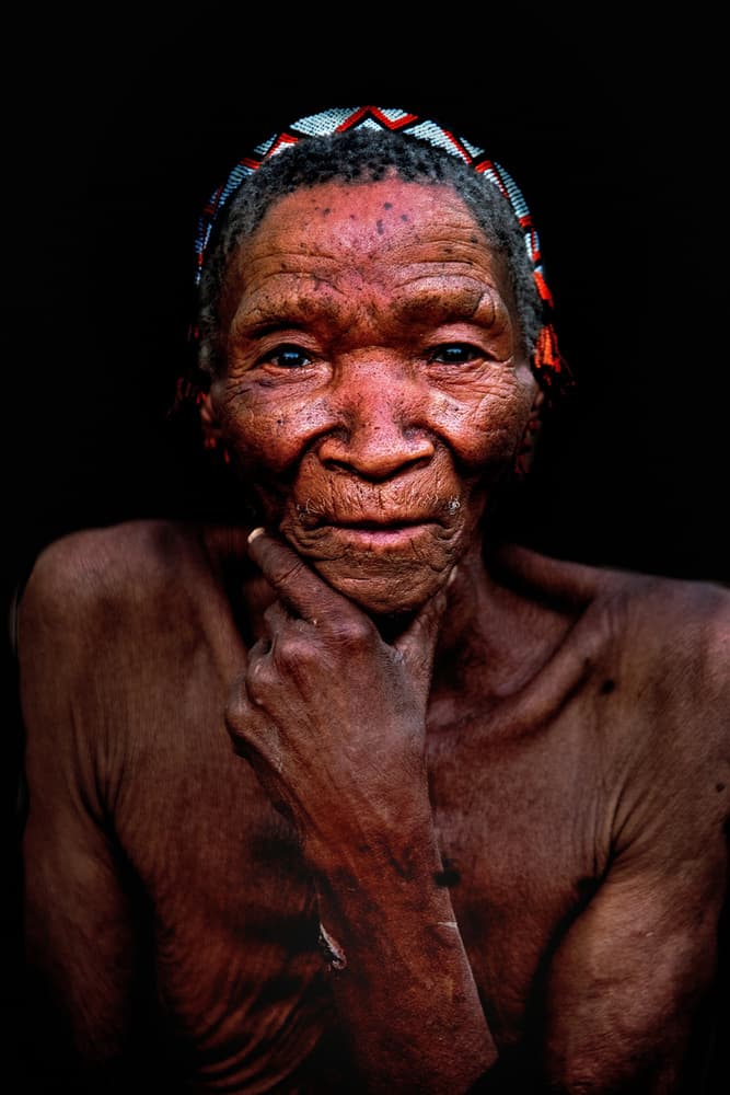 African Elder Portrait by Giuseppe DAmico — canvas wall art
