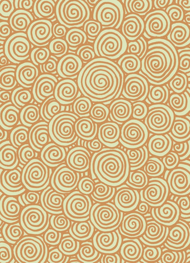 Warm Organic Swirls by Florent Bodart — canvas wall art