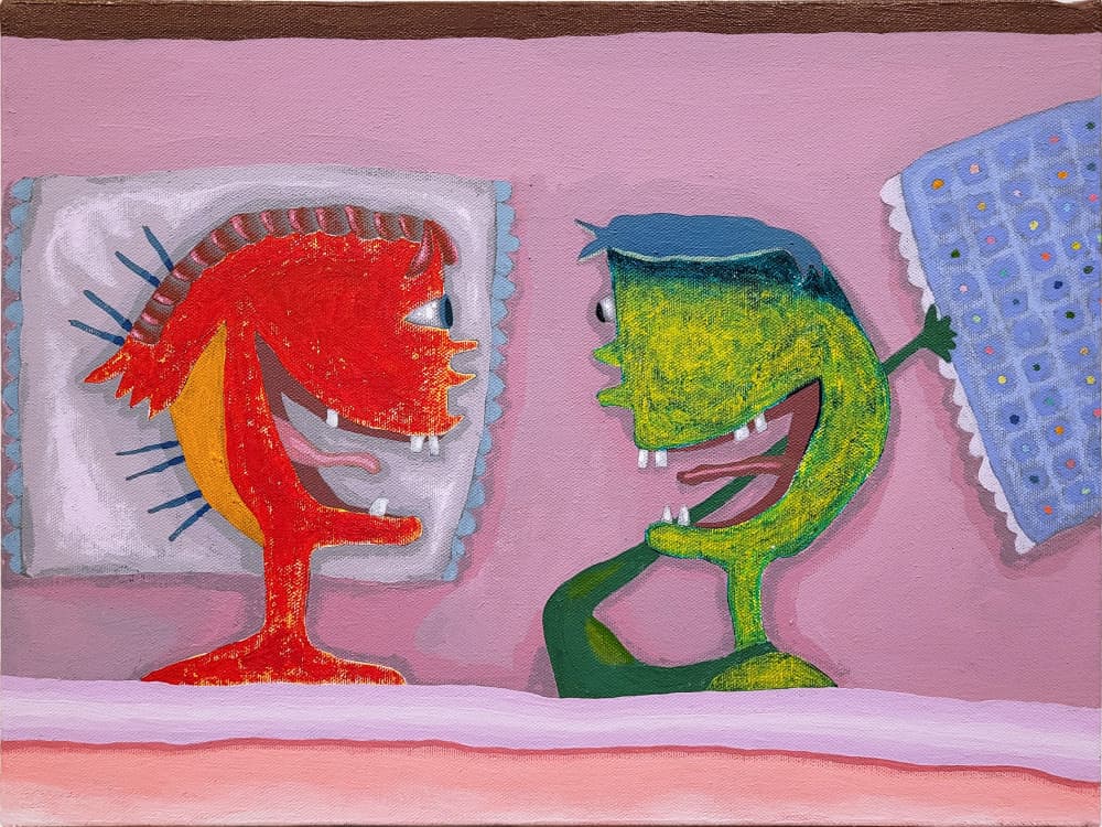 Monster Bedtime Fun by Fedele Frost — canvas wall art