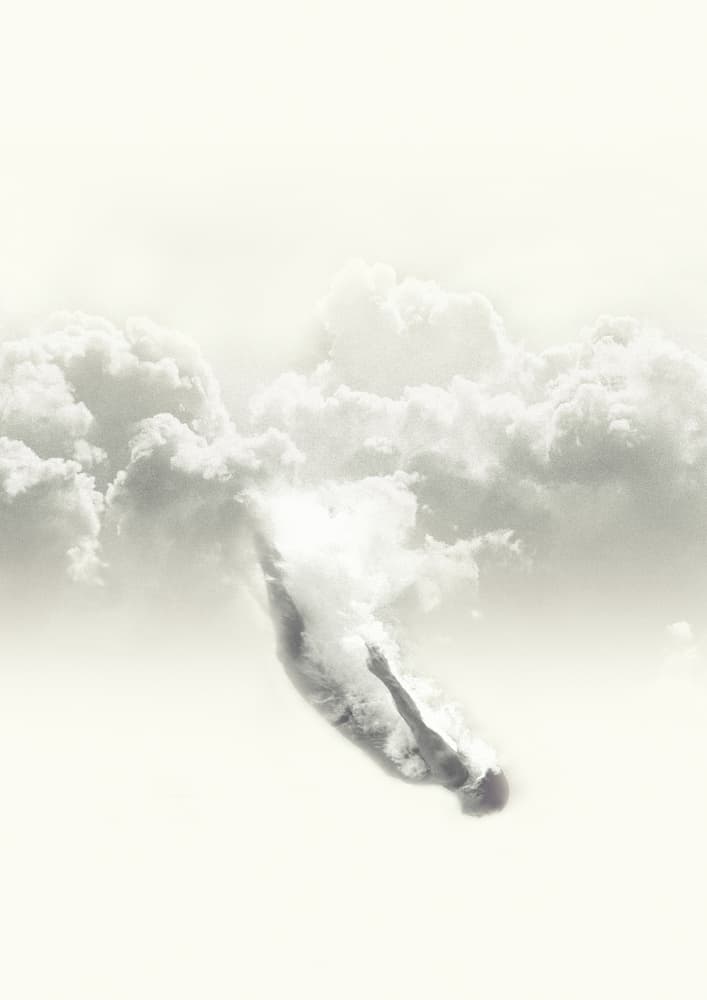 Ethereal Cloud Diver by Fran Rodríguez — canvas wall art