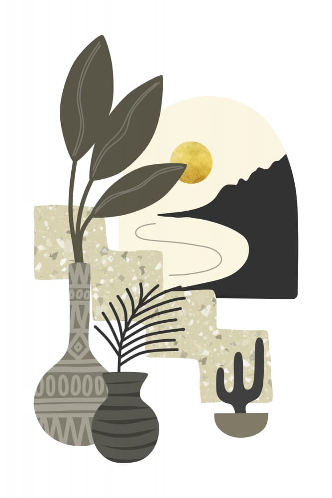 Desert Boho Still Life by amini54 — canvas wall art