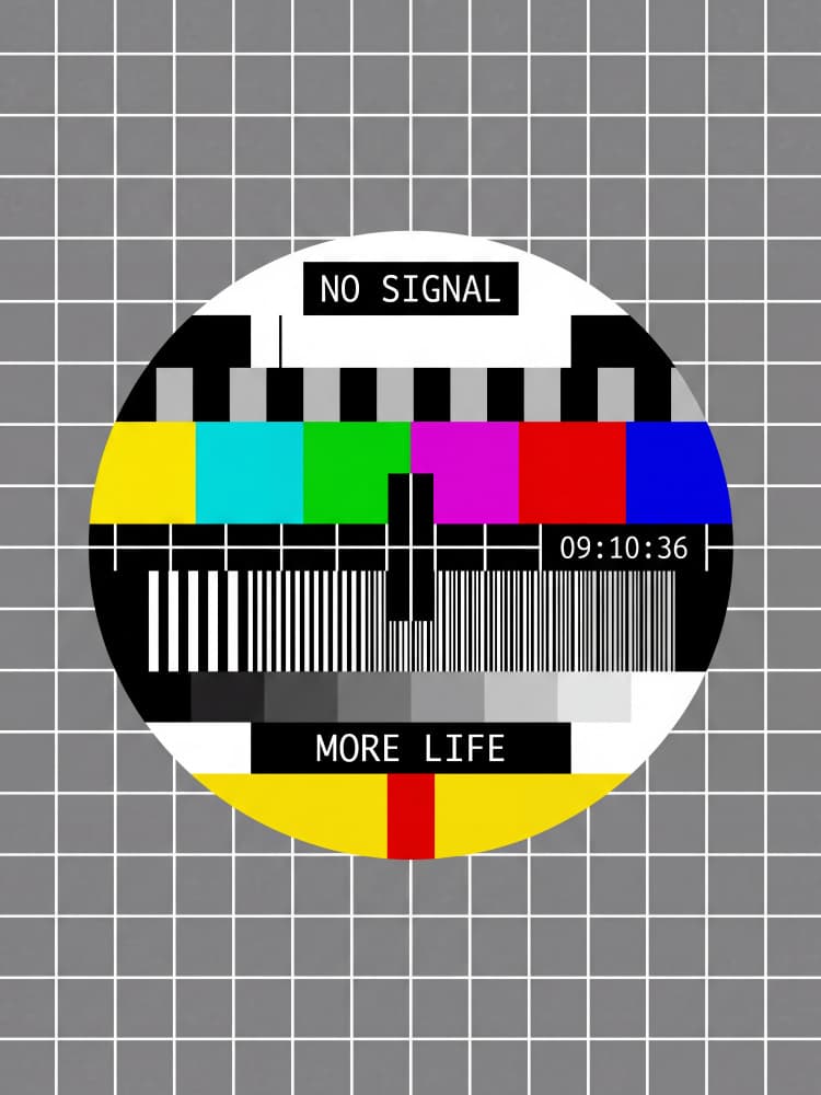 Retro TV Test Pattern by Andreas Magnusson — canvas wall art