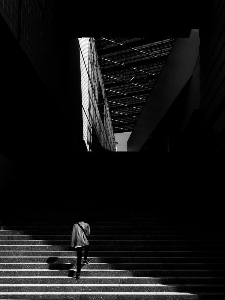 Ascending Steps by Yuzo Fujii — canvas wall art