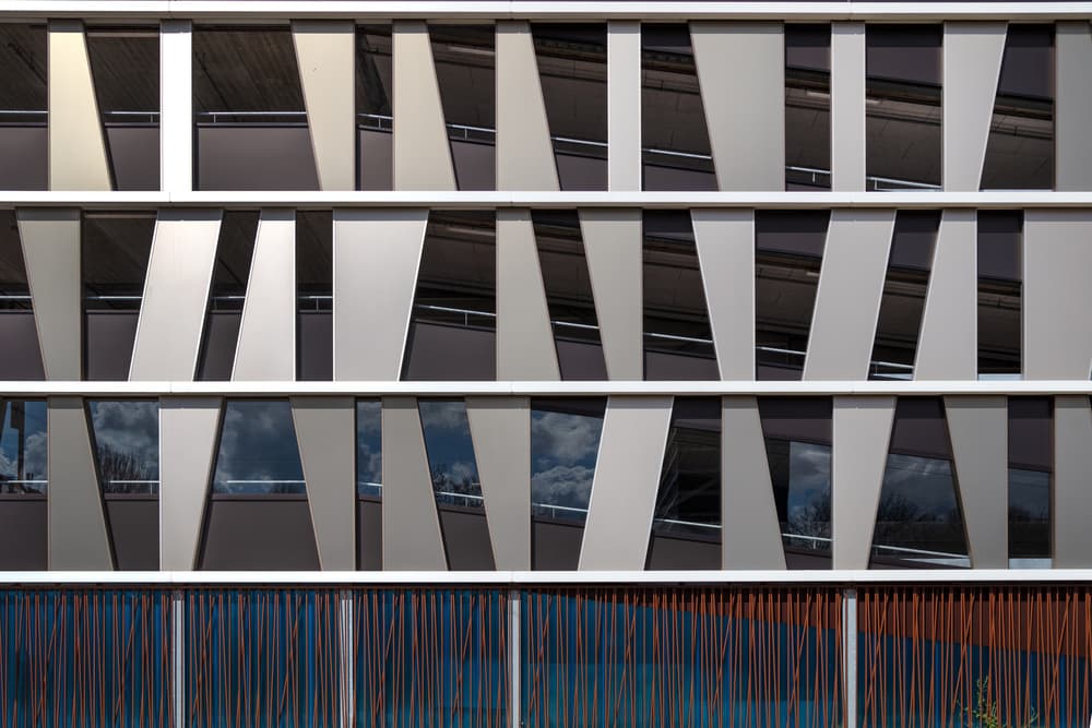 Modern Geometric Facade by Theo Luycx — canvas wall art
