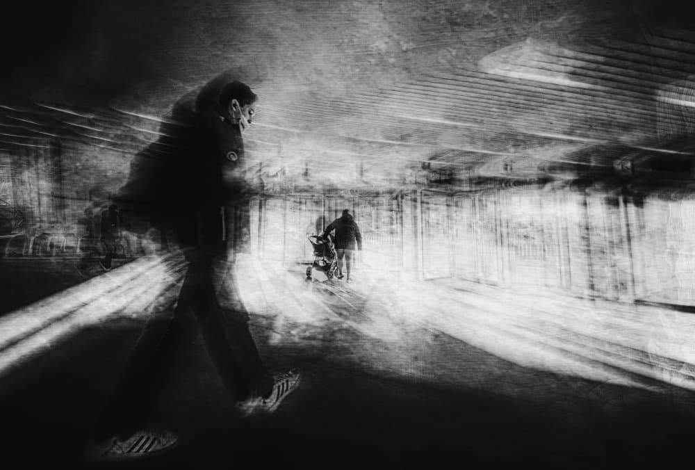 Urban Motion Blur by Jan van der Linden — canvas wall art
