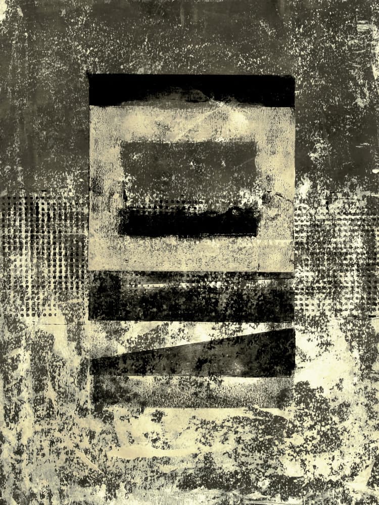 Grunge Abstract Geometry by Petr Strnad — canvas wall art