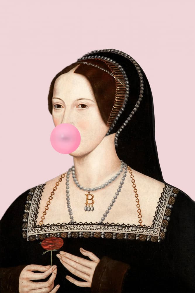 Regal Bubblegum by Talitha McQueen — canvas wall art