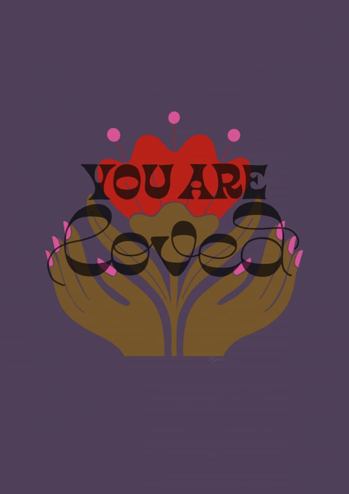 You Are Loved by Sofie Björkgren-Näse — canvas wall art