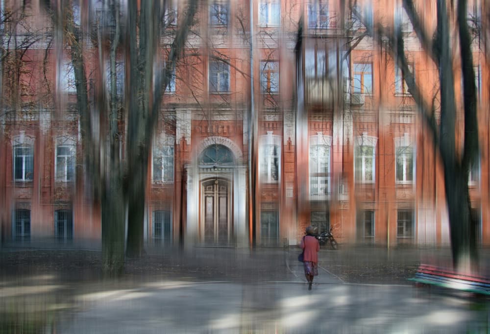 Dreamy Building Solitary Walk by Alexander Kiyashko — canvas wall art