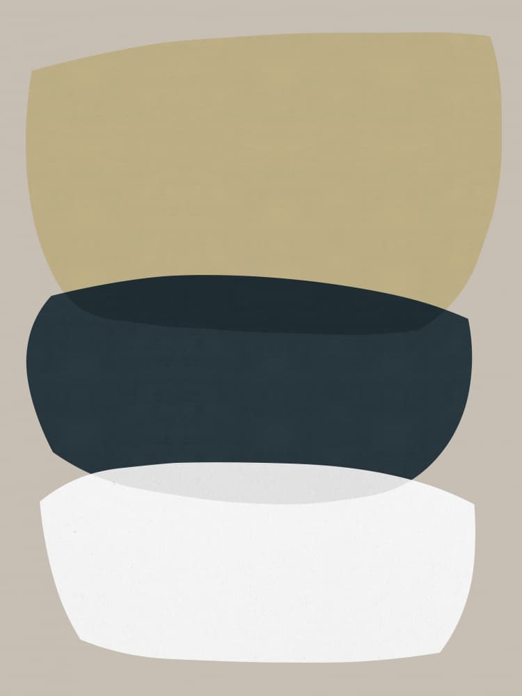 Stacked Organic Forms by Vitor Costa — canvas wall art