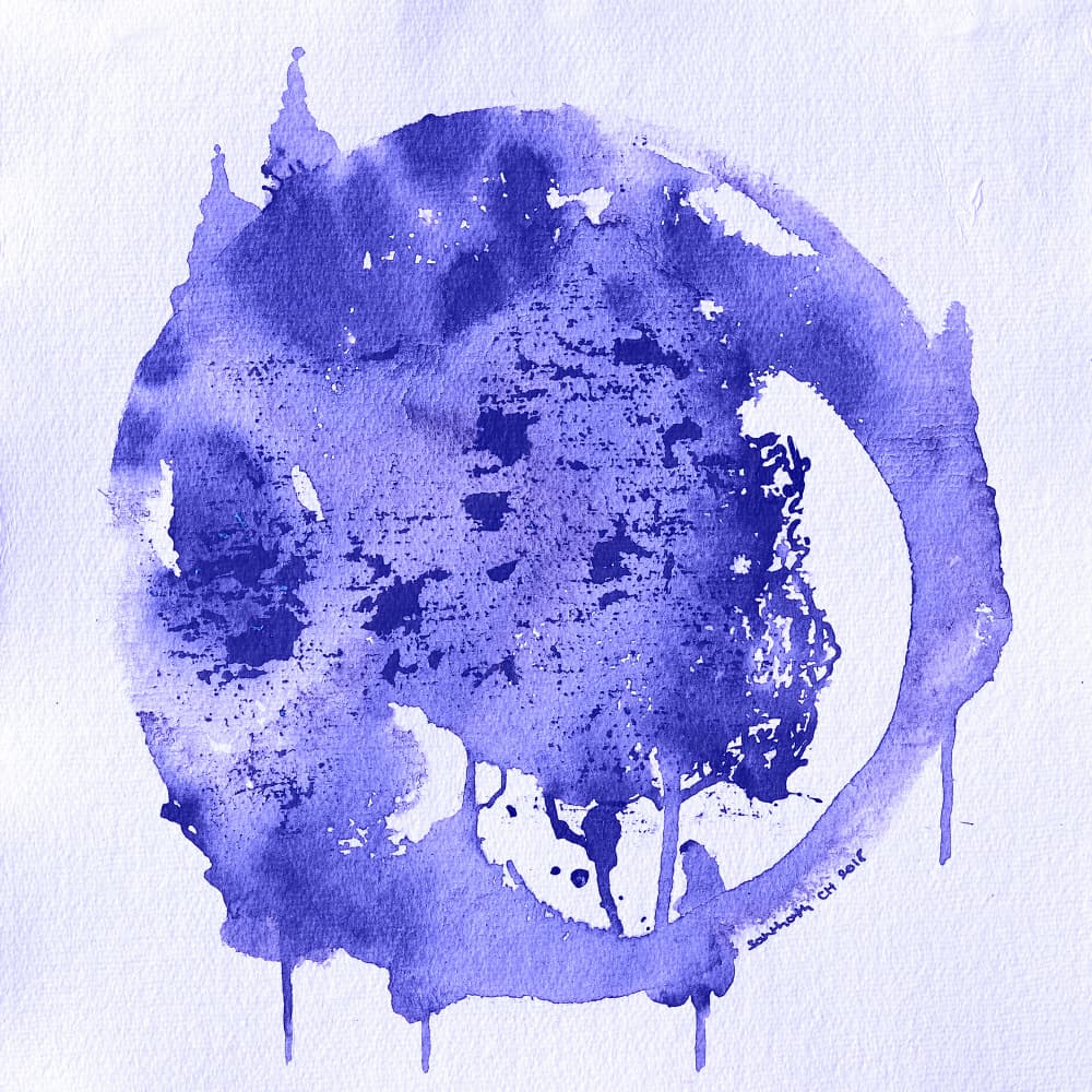 Fluid Lavender Moon by Santhosh ch — canvas wall art