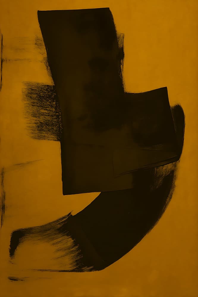 Bold Black Strokes by HUGO — canvas wall art