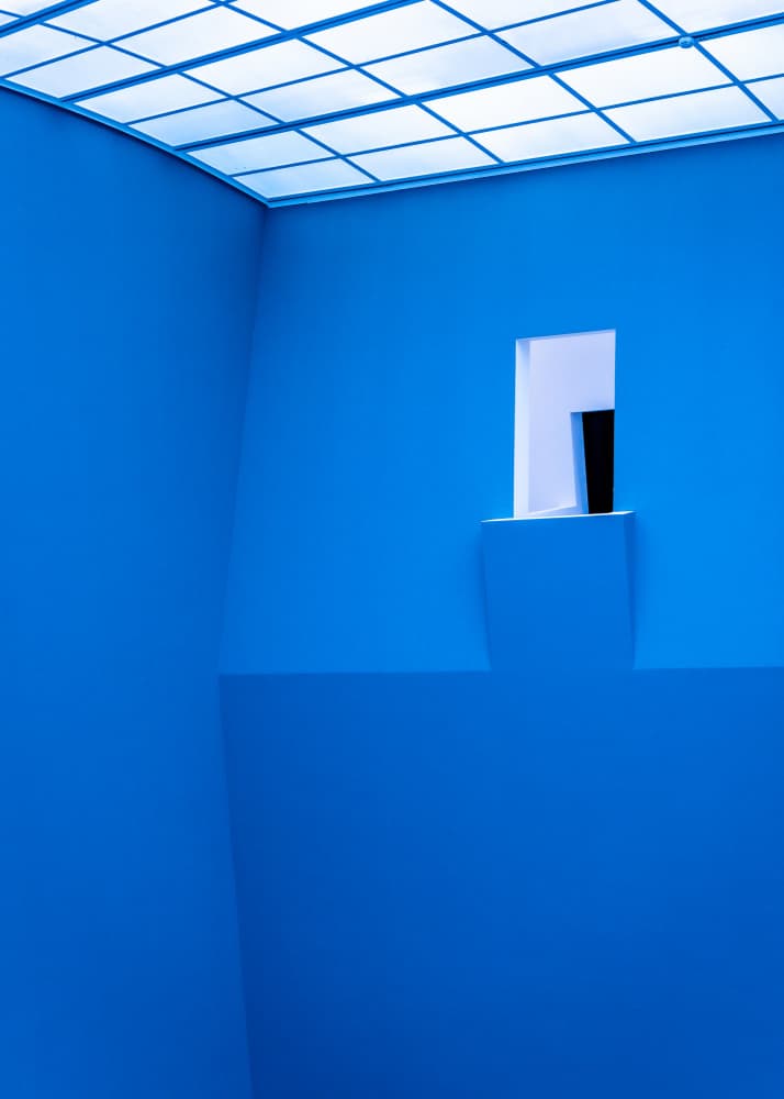 Blue Light Room by Heike Wolters-Wrase — canvas wall art