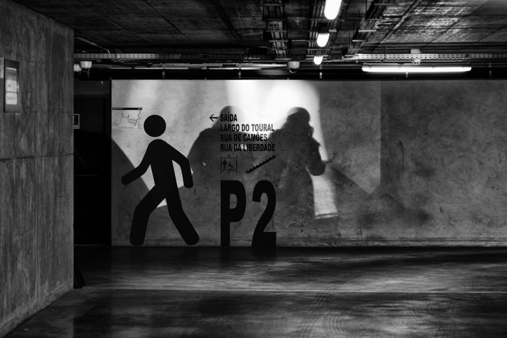 Urban Exit Shadows by Andreas Klesse — canvas wall art