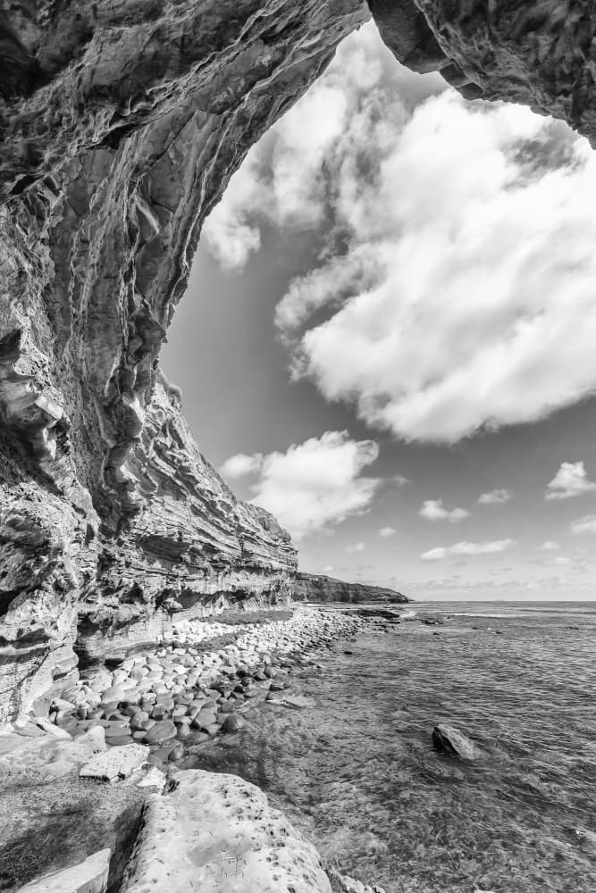 Coastal Cave View by Melanie Viola — canvas wall art