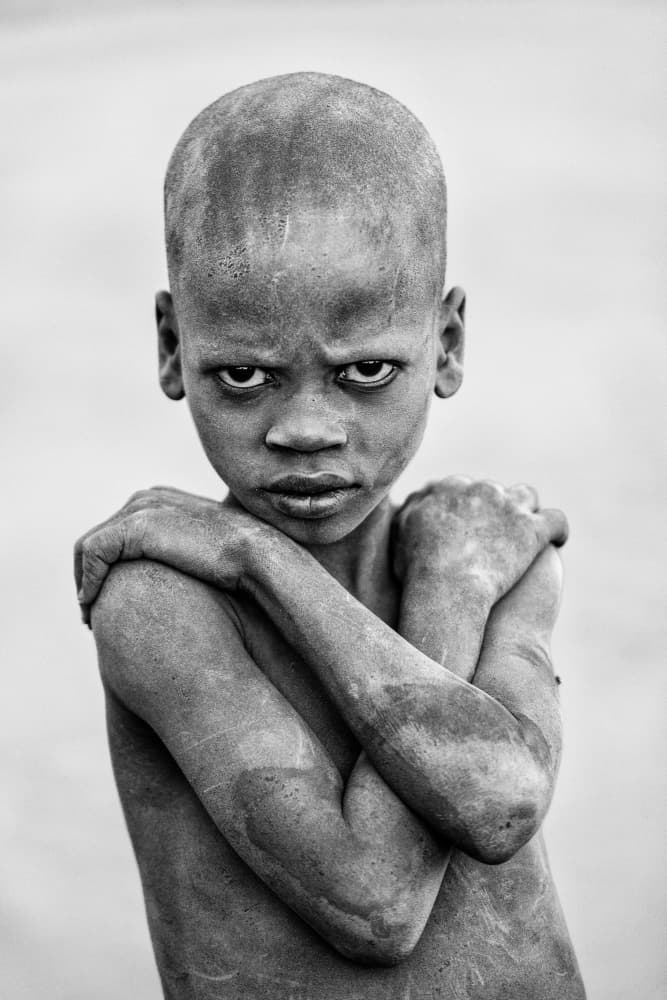 Intense Child Gaze by Trevor Cole — canvas wall art